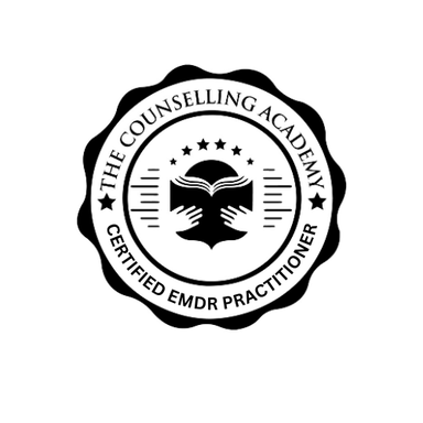 The Counselling Academy Certified EMDR Practitioner badge